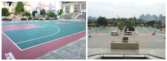 廣西硅PU籃球場建設(shè)